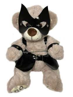 Плюшевый БДСМ-мишка в наручниках Плюшевый БДСМ-мишка в наручниках