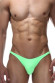 Салатовые мужские трусы-слипы с узким бочком Салатовые мужские трусы-слипы с узким бочком