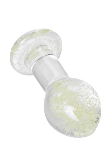 Прозрачная, светящаяся в темноте анальная втулка - 6,5 см. Прозрачная, светящаяся в темноте анальная втулка - 6,5 см.