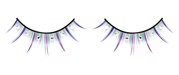 Разноцветные длинные ресницы со стразами Разноцветные длинные ресницы со стразами