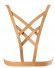 Коричневая упряжь MAZE Cross Cleavage Harness