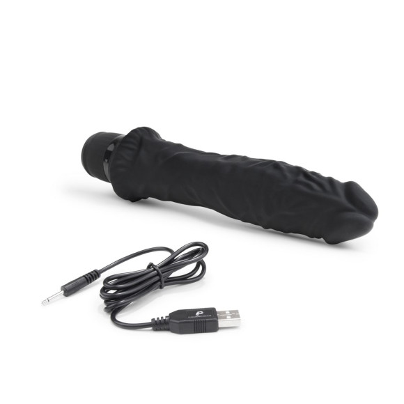 Черный вибратор-реалистик 8 Girthy Realistic Vibrator - 24,5 см. Черный вибратор-реалистик 8 Girthy Realistic Vibrator - 24,5 см.
