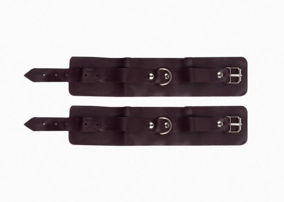 Бордовые широкие наножники с ремешками Бордовые широкие наножники с ремешками