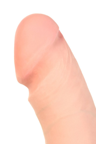 Телесный вибратор-реалистик с 7 режимами вибрации - 20 см. Телесный вибратор-реалистик с 7 режимами вибрации - 20 см.