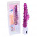 Фиолетовый вибратор со спиралевидным рельефом и клиторальным отростком