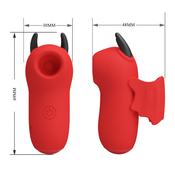 Красный стимулятор клитора Magic Devil Красный стимулятор клитора Magic Devil