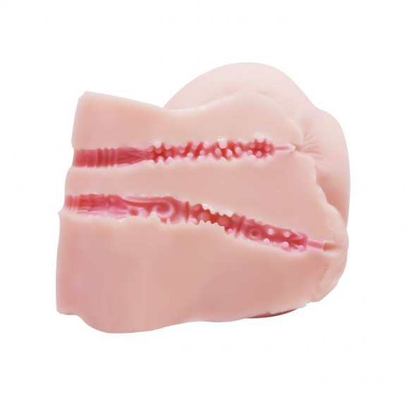 Телесный мастурбатор с двумя любовными тоннелями и вибрацией Телесный мастурбатор с двумя любовными тоннелями и вибрацией