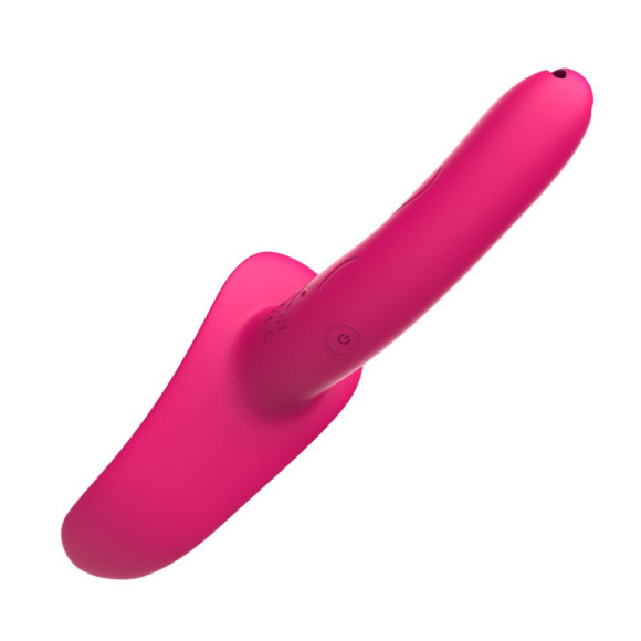 Розовый поясной вибратор с пультом ДУ Розовый поясной вибратор с пультом ДУ