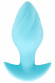 Голубая анальная пробка с вибрацией Cuties Vibrating Mini Butt Plug - 8 см.