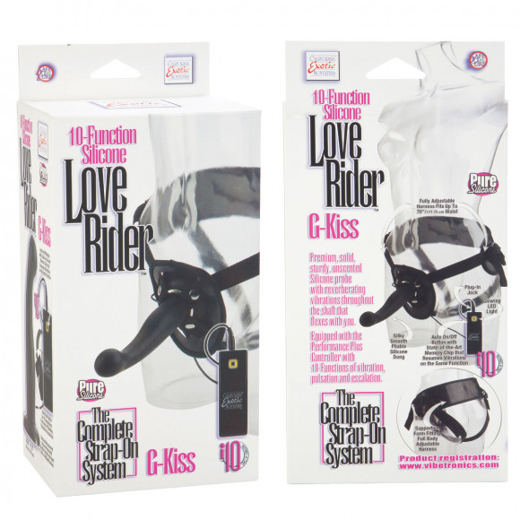 Страпон унисекс Love Rider G-Kiss с вибрацией