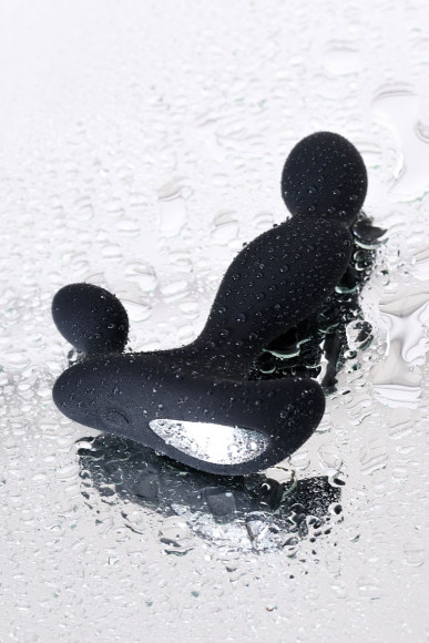 Черный вибромассажер простаты Vela - 12 см. Черный вибромассажер простаты Vela - 12 см.