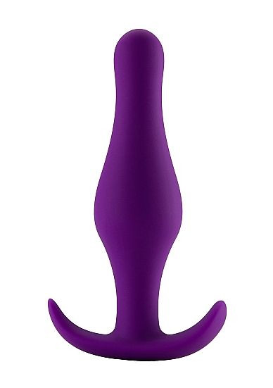 Фиолетовая анальная пробка Butt Plug with Handle Medium - 12,6 см. Фиолетовая анальная пробка Butt Plug with Handle Medium - 12,6 см.
