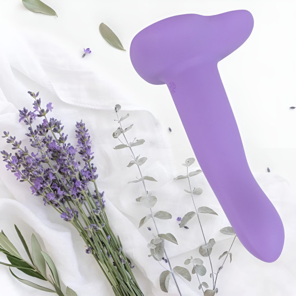 Фиолетовый нереалистичный дилдо Emotional - 13 см. Фиолетовый нереалистичный дилдо Emotional - 13 см.