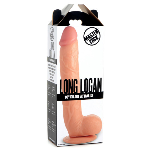 Телесный фаллоимитатор-гигант на присоске Long Logan 10’’ Dildo with Balls - 27,4 см. Телесный фаллоимитатор-гигант на присоске Long Logan 10’’ Dildo with Balls - 27,4 см.