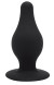 Черная средняя анальная пробка SileXD - 9,3 см.