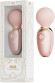 Нежно-розовый мини-вибратор с функцией нагрева Ava
