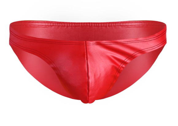 Красные эффектные мужские трусы-слипы Красные эффектные мужские трусы-слипы