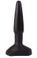 Чёрный анальный плаг на широком основании - 11,5 см. Чёрный анальный плаг на широком основании - 11,5 см.