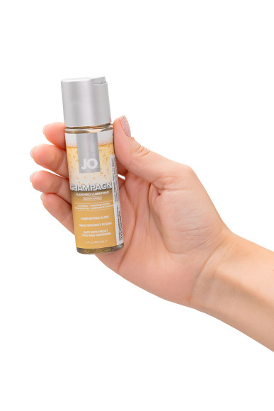 Лубрикант на водной основе JO H2O Champagne Flavored Lubricant с ароматом шампанского - 60 мл.