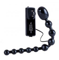 Анальная цепочка Erotic Symphony с вибрацией черная Анальная цепочка Erotic Symphony с вибрацией черная
