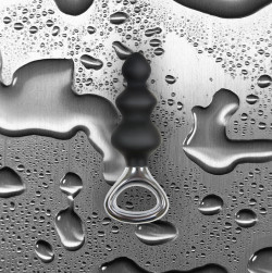 Чёрная анальная елочка с ручкой Jolie Platinum Plug Medium из силикона - 13,4 см. Чёрная анальная елочка с ручкой Jolie Platinum Plug Medium из силикона - 13,4 см.