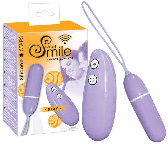 Сиреневая вибропулька с пультом управления Smile Play RC Сиреневая вибропулька с пультом управления Smile Play RC