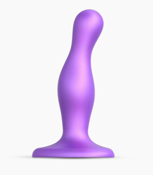 Фиолетовая насадка Strap-On-Me Dildo Plug Curvy size S Фиолетовая насадка Strap-On-Me Dildo Plug Curvy size S