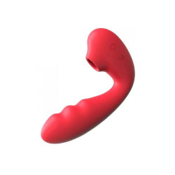 Красный вибратор с вакуумной стимуляцией и нагревом Tara Красный вибратор с вакуумной стимуляцией и нагревом Tara