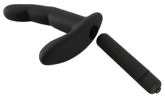 Черный вибромассажер простаты Naughty Finger Prostate Vibe - 13,8 см. Черный вибромассажер простаты Naughty Finger Prostate Vibe - 13,8 см.