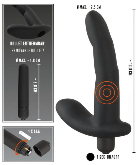 Черный вибромассажер простаты Naughty Finger Prostate Vibe - 13,8 см. Черный вибромассажер простаты Naughty Finger Prostate Vibe - 13,8 см.