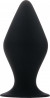 Чёрная малая анальная пробка Butt Plug with Suction Cup Small