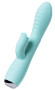 Мятный вибратор с клиторальным стимулятором MILO - 20 см. Мятный вибратор с клиторальным стимулятором MILO - 20 см.