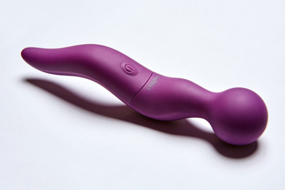 Фиолетовый жезловый вибромассажёр Cassi - 21 см. Фиолетовый жезловый вибромассажёр Cassi - 21 см.