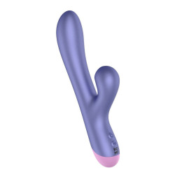 Сиреневый вибратор Romp Pulse с бесконтактной клиторальной стимуляцией - 22 см. Сиреневый вибратор Romp Pulse с бесконтактной клиторальной стимуляцией - 22 см.