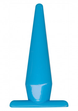 Голубая анальная пробка Funky Blue - 10,50 см. Голубая анальная пробка Funky Blue - 10,50 см.