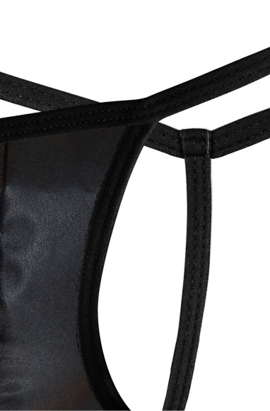 Черные мужские трусы-стринги Darkzone Черные мужские трусы-стринги Darkzone