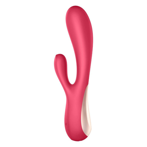 Красный вибратор-кролик Satisfyer Mono Flex с управлением через приложение - 20,4 см. Красный вибратор-кролик Satisfyer Mono Flex с управлением через приложение - 20,4 см.