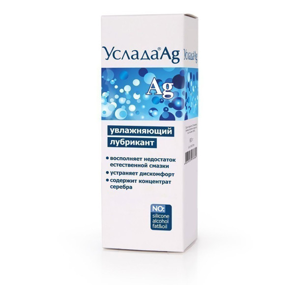 Увлажняющий лубрикант «Услада с серебром» - 60 гр. Увлажняющий лубрикант «Услада с серебром» - 60 гр.