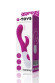 Ярко-розовый вибратор Nessy с клиторальным стимулятором - 20 см. Ярко-розовый вибратор Nessy с клиторальным стимулятором - 20 см.