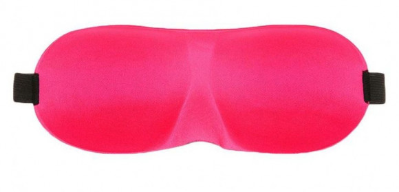 Розовая глухая маска на резинке Розовая глухая маска на резинке