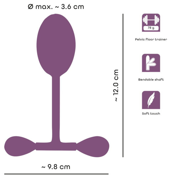 Сиреневый тренажер мыщц тазового дна Vaginal Trainer Сиреневый тренажер мыщц тазового дна Vaginal Trainer