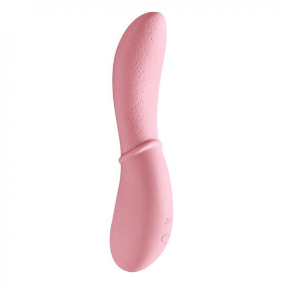 Розовый вибростимулятор Appetency Licking Tongue Vibe - 16,5 см.