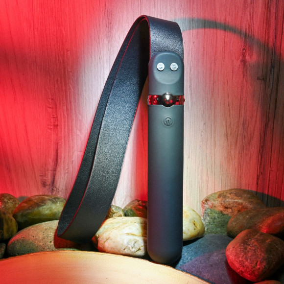 Черный многоскоростной вибратор-плеть Spank Me Vibe Черный многоскоростной вибратор-плеть Spank Me Vibe